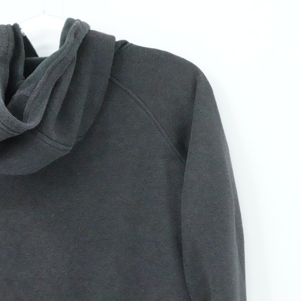 Athleta Hoodie Womens Small Charcoal Gray Funnel Neck Kangaroo Pocket - Picture 10 of 16